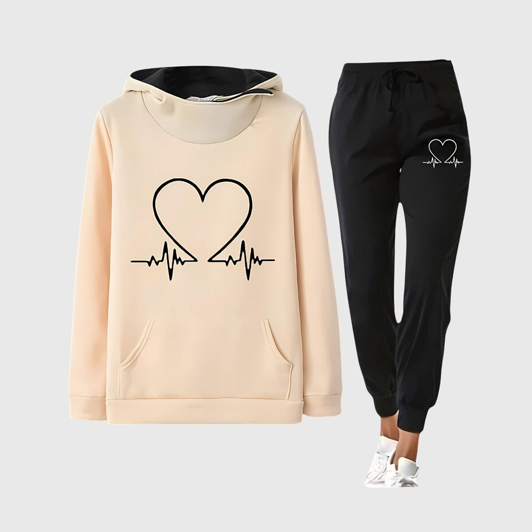 Luna | Komfortables Herz-Jogging-Set